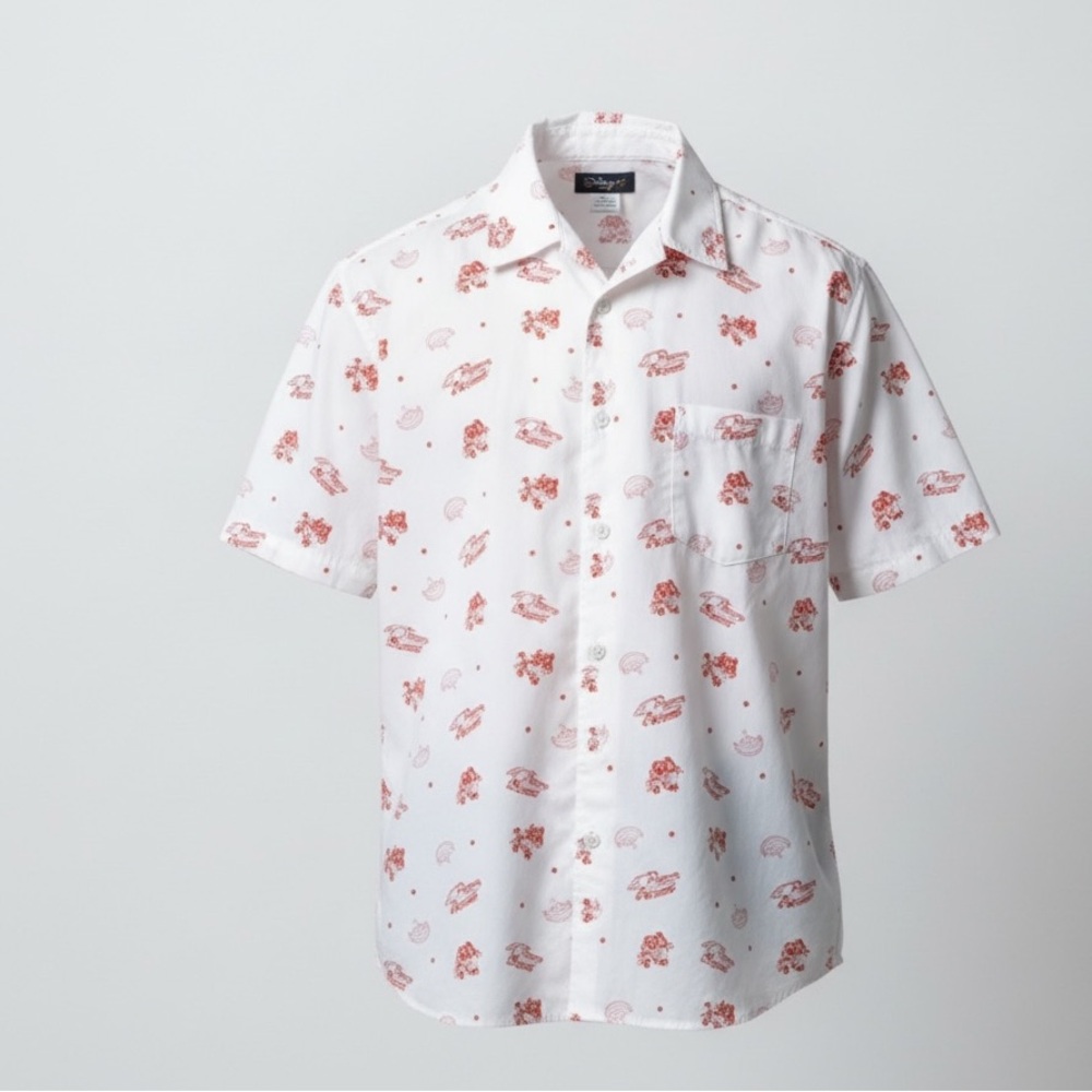 Disney Toy Story Pizza Planet Button Shirt‎ XL NEW